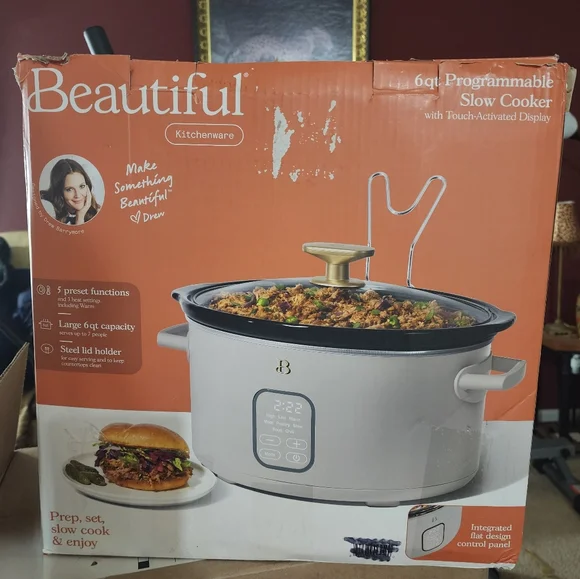 Drew Barrymore "Beautiful" 6 Qt Slow Cooker - Picture 6 of 8